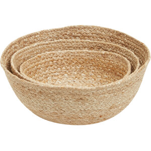 Lidi Set Of Three Jute Baskets