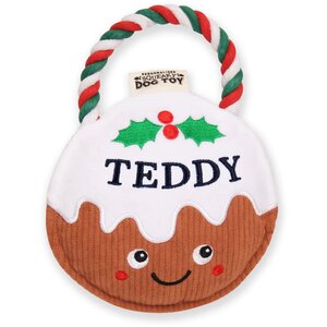 Pre-personalised Christmas Dog Toy Gift - Over 80 Titles - Teddy