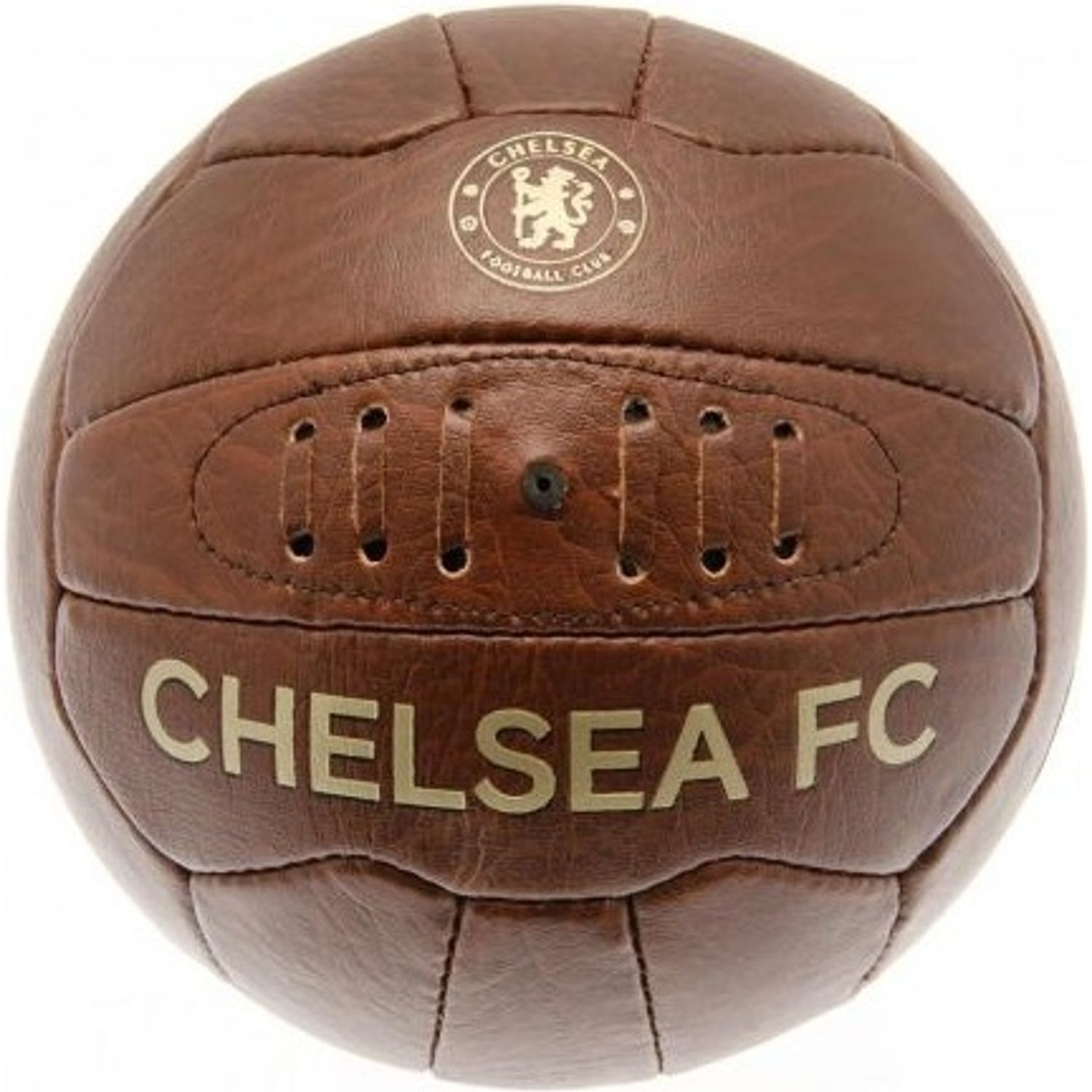 Chelsea Fc Retro Football - Brown/Gold