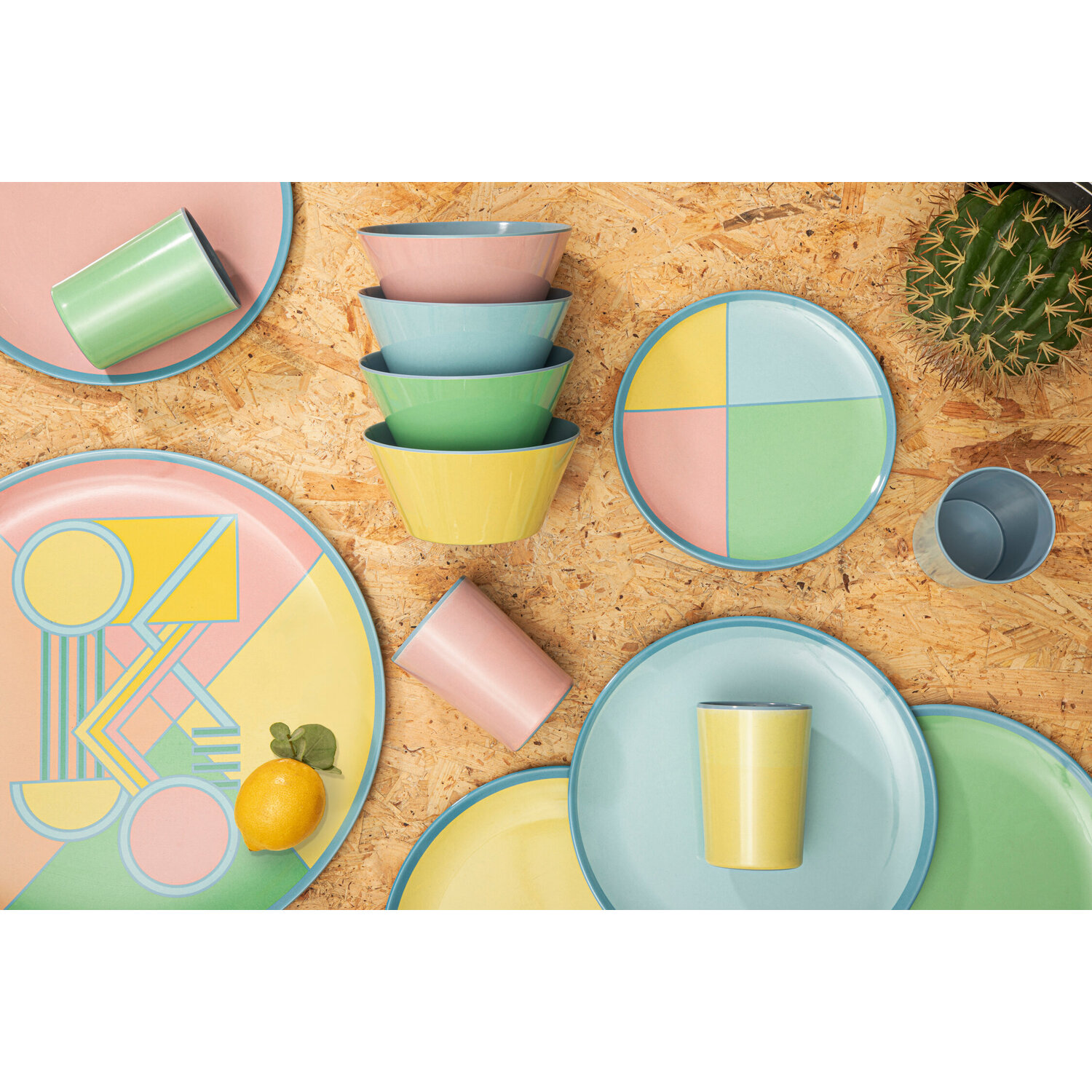 Maison By Premier Mimo Miami Arch Design Tray - Multicolour