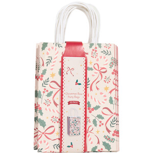 Pack of 10 Christmas Bow Party Bags