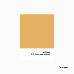 Hemway Chalk Paint Flat Matt Soft Sunshine Yellow 1L