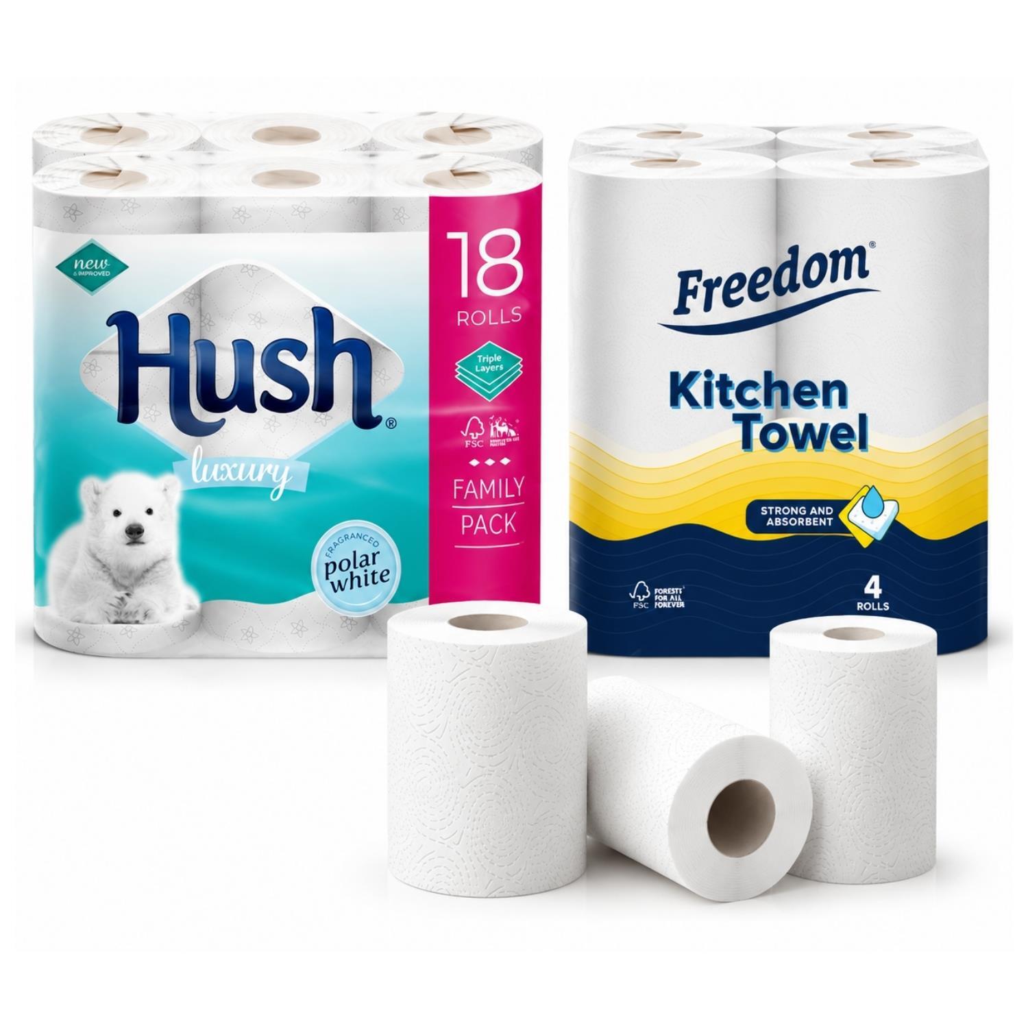 Image of Freedom Kitchen Towels 24 Rolls with&hellip;