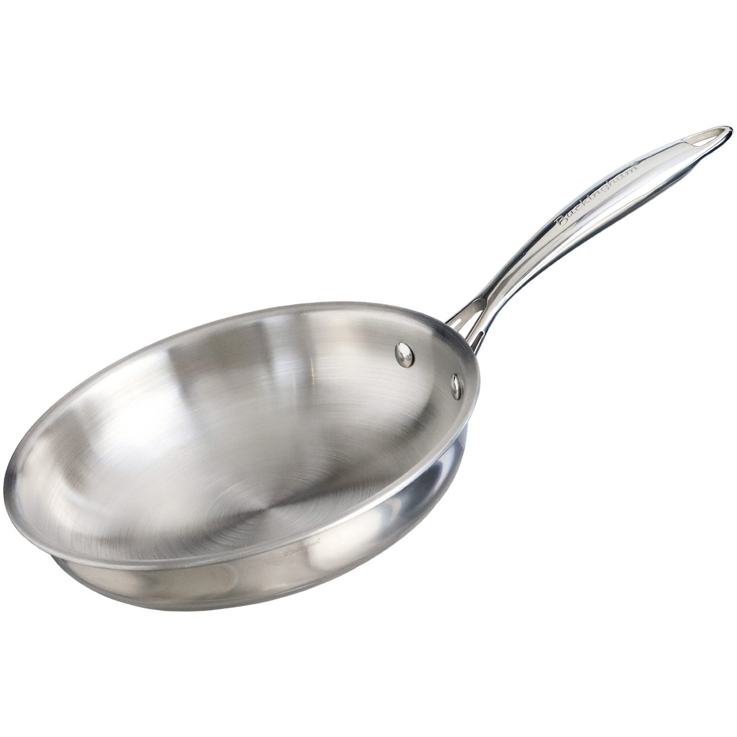 Buckingham Elite Tri-Ply 18/8 Stainless Steel Frying Pan 20 Cm Uncoated - Silver