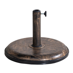Abrihome 15kg Parasol Base with Iron Effect Pattern¿Garden Furniture Stand