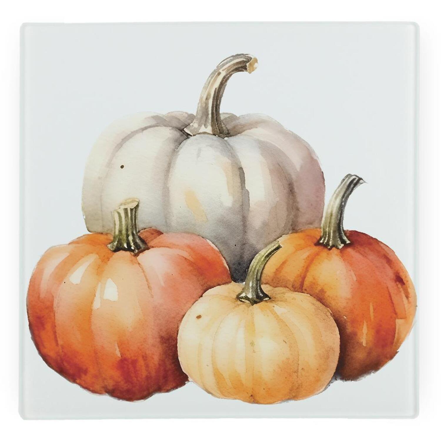 Image of Autumn Pumpkins Glass Hot Pot Stand&hellip;