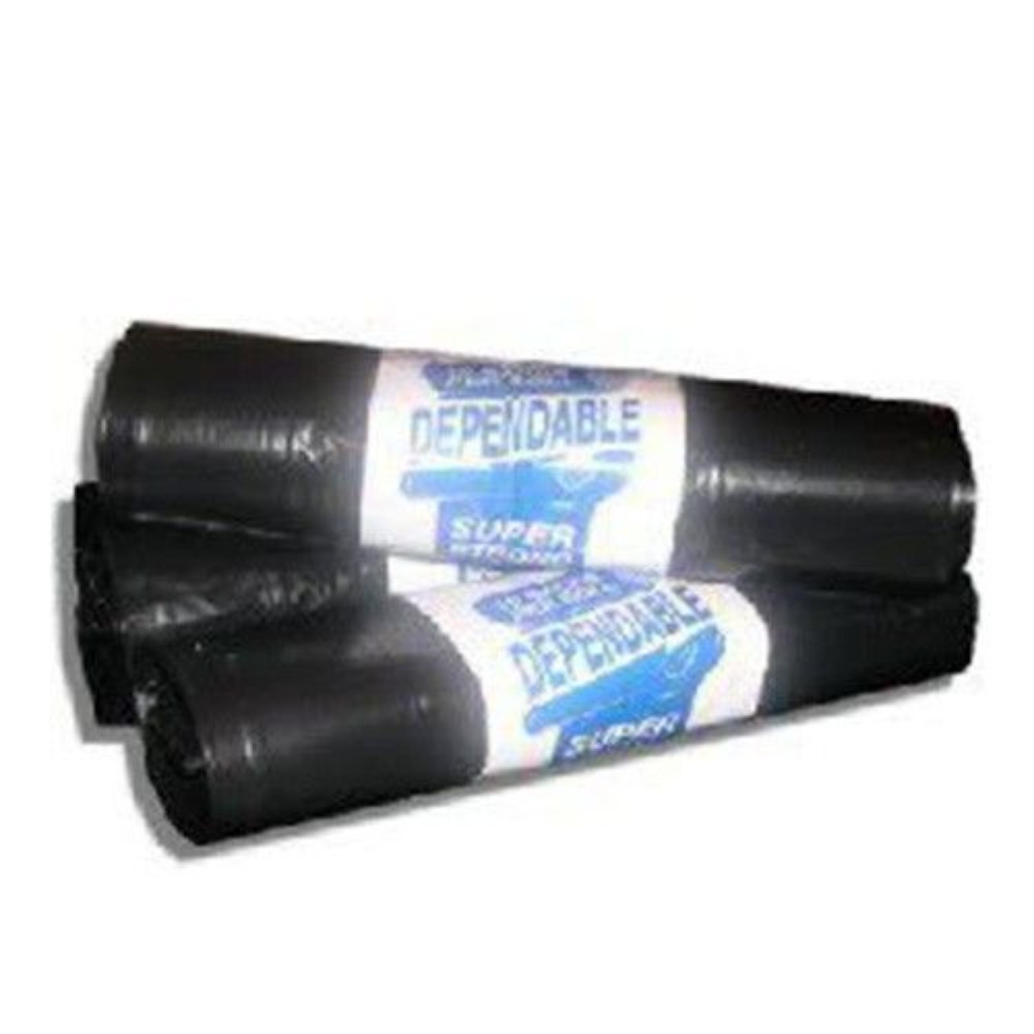 Kdmk Heavy Duty Black Trash Bags 18X29x34 10 Bags/Roll - Black