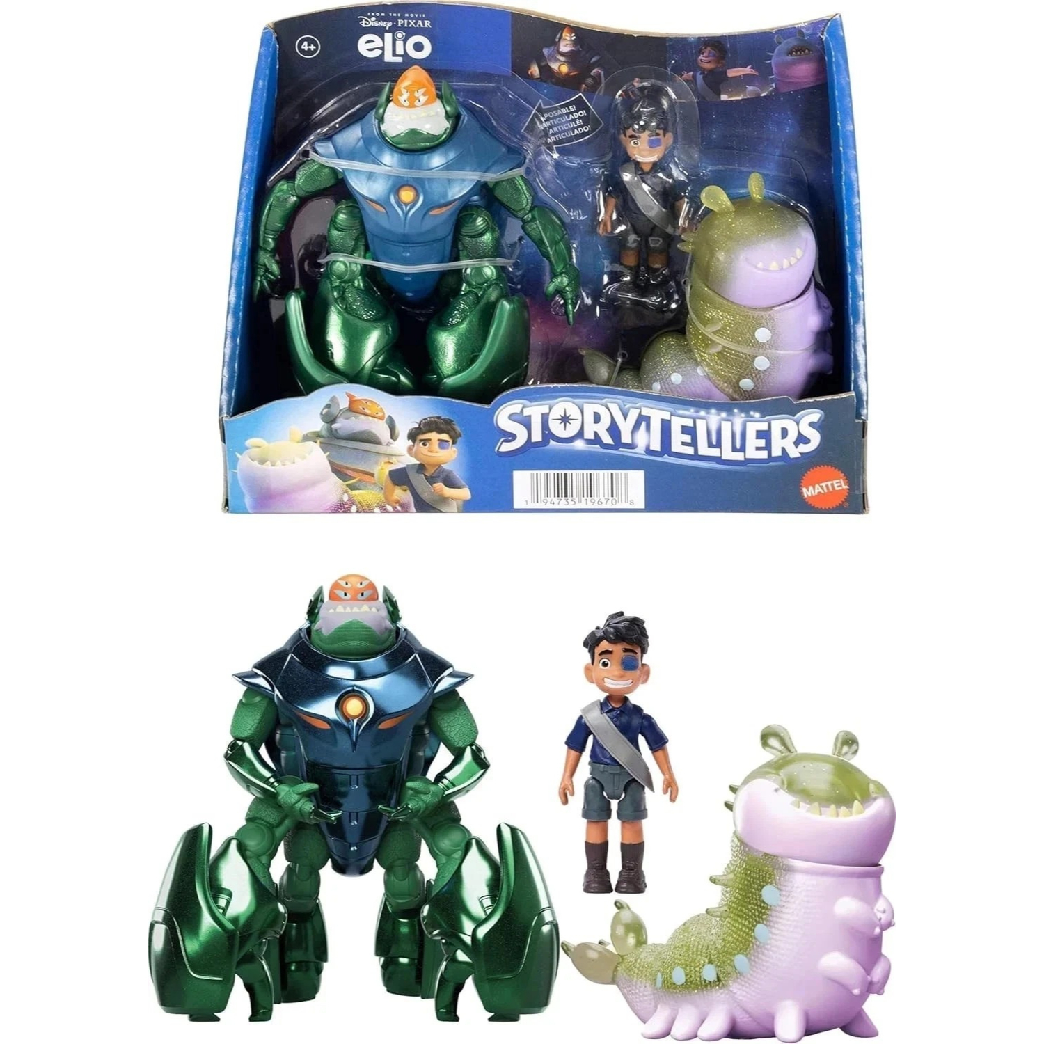 Mattel Disney and Pixar Elio Action Figure Storyteller 3 Pack - Neutral