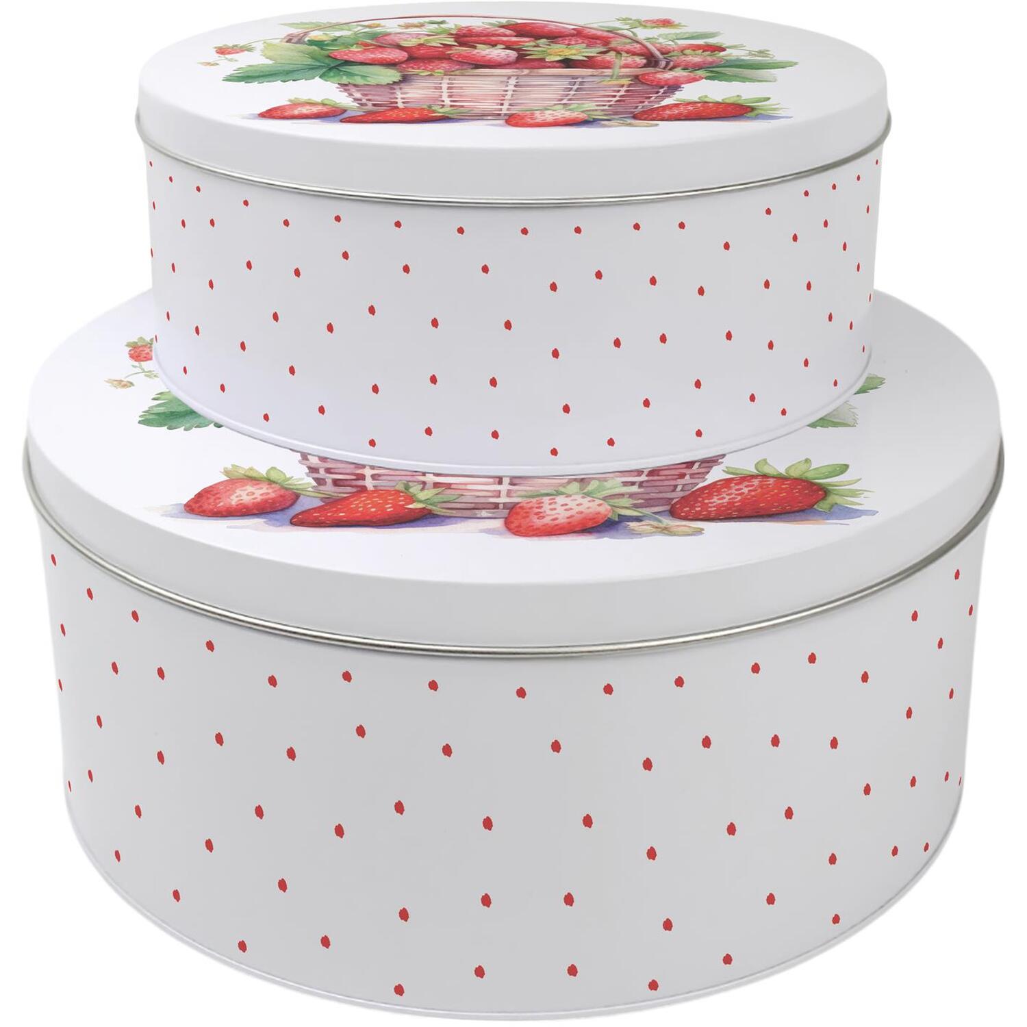 Image of Strawberry Basket Cake Tin Set -&hellip;