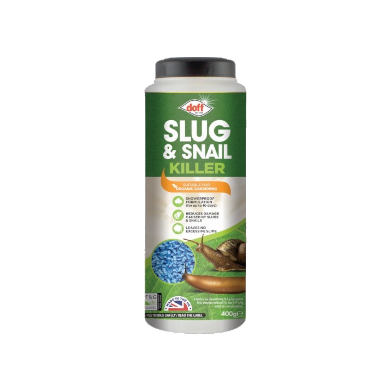 Doff Slug & Snail Killer 400G Ferric Phosphate - Blue