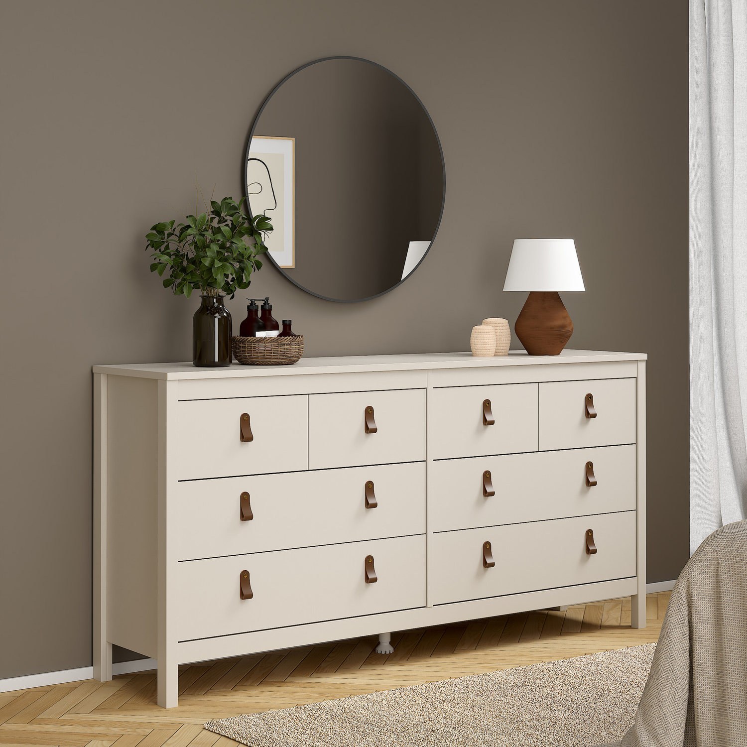 B&Q - Barcelona Double Dresser 4+4 Drawers In Cashmere - Image 2