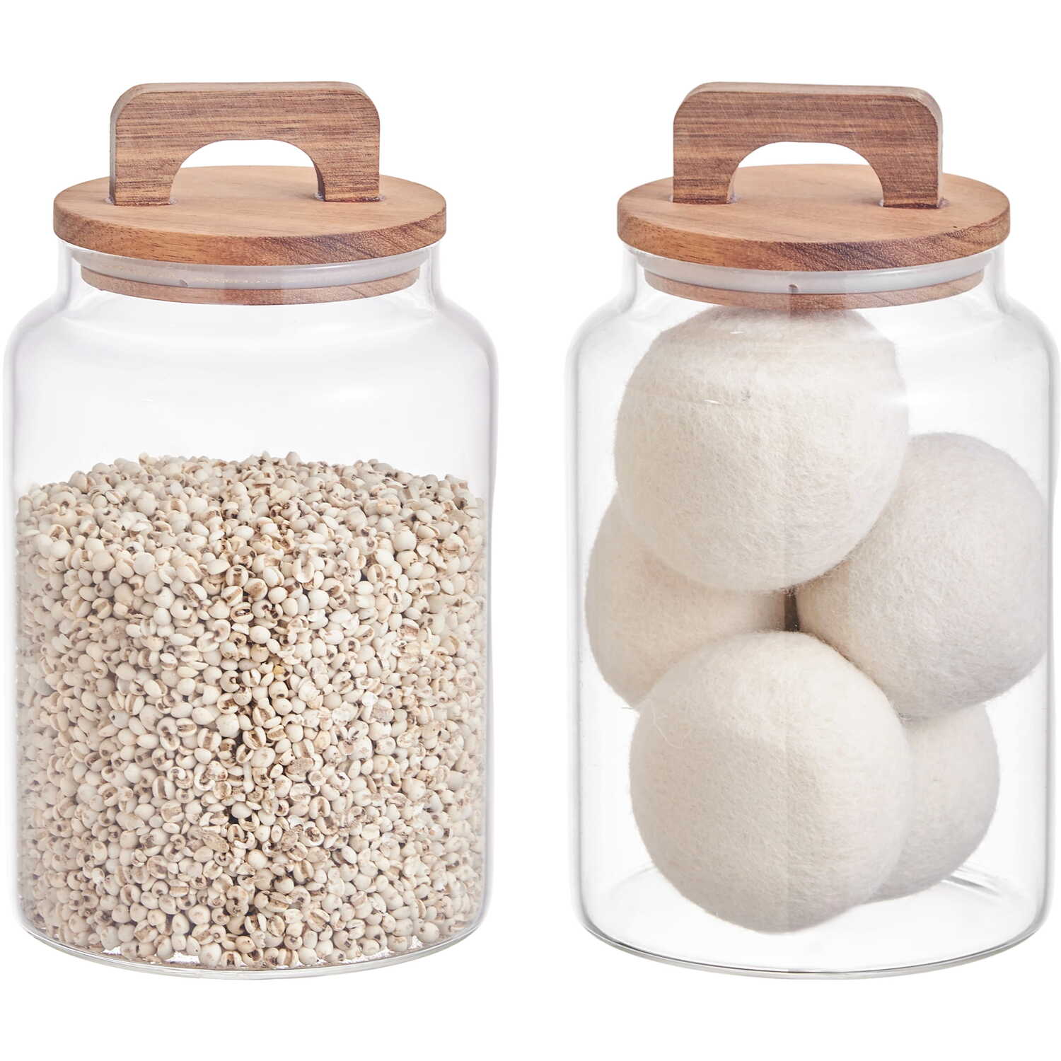 Image of airtight glass jar with acacia lid&hellip;