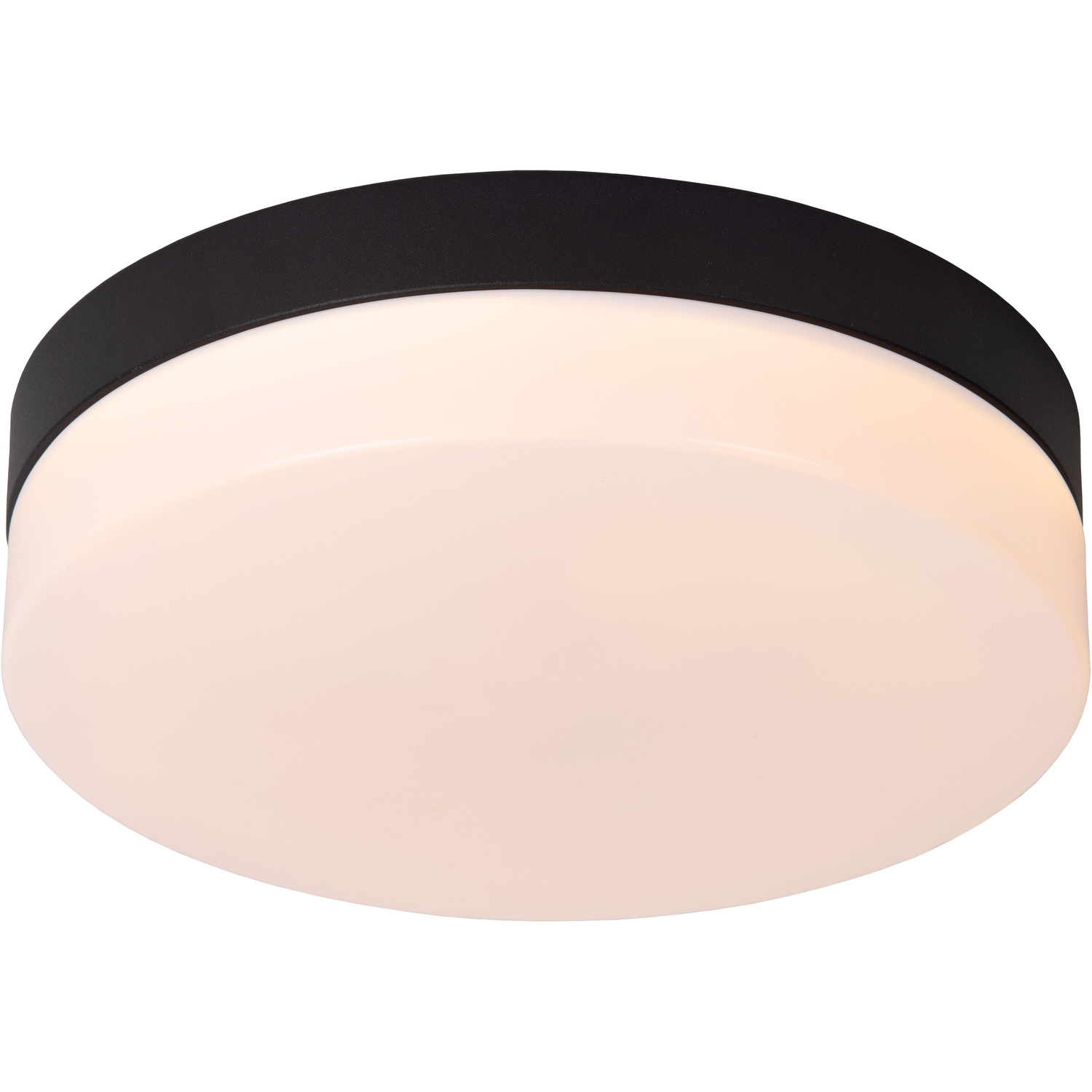 B&Q - Biskit Modern Flush Ceiling Light Bathroom 23CmLed1X12W 2700KIp44Black - Image 2
