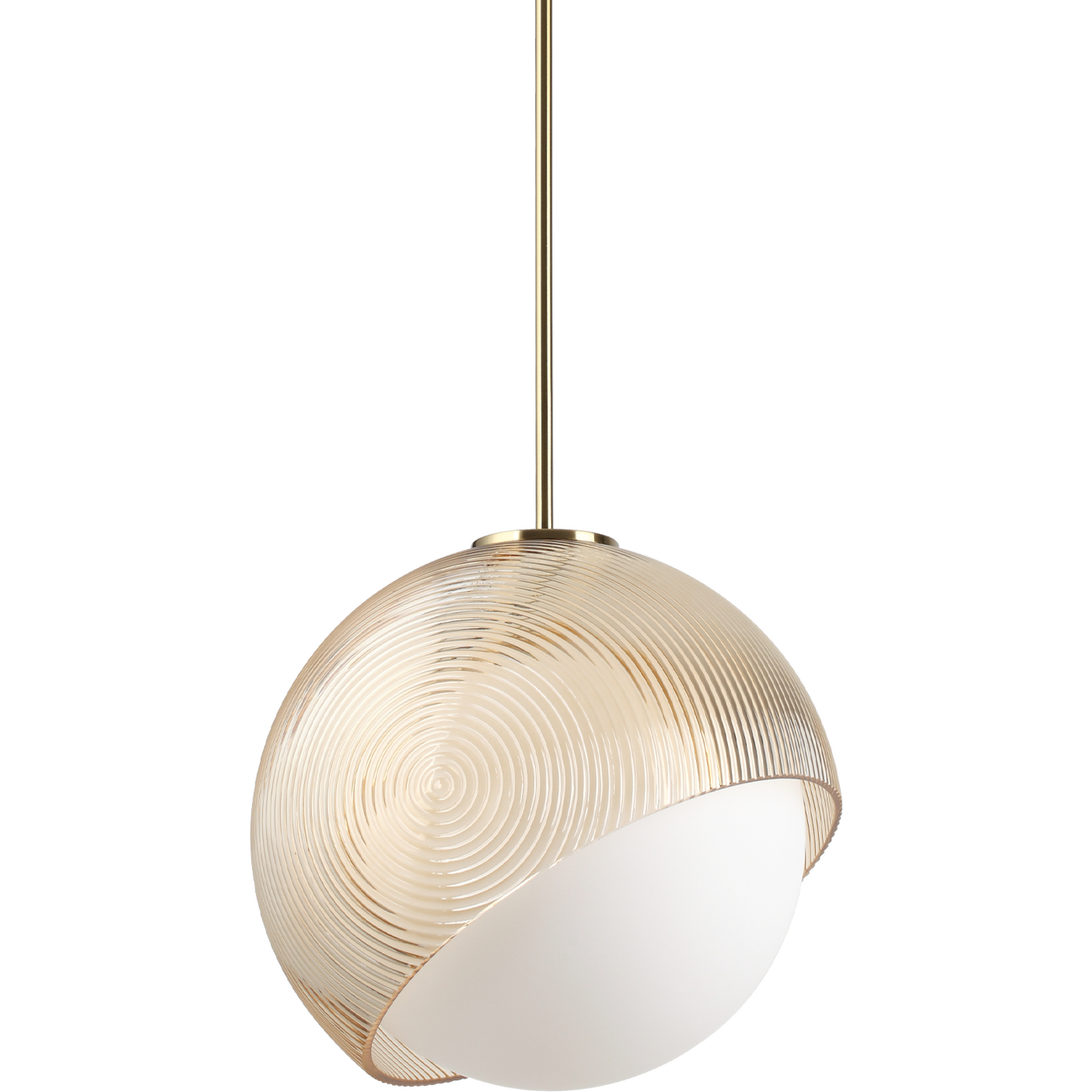 Bloom 30cm Globe Pendant Ceiling Light Brass 1x E27 - Image 2