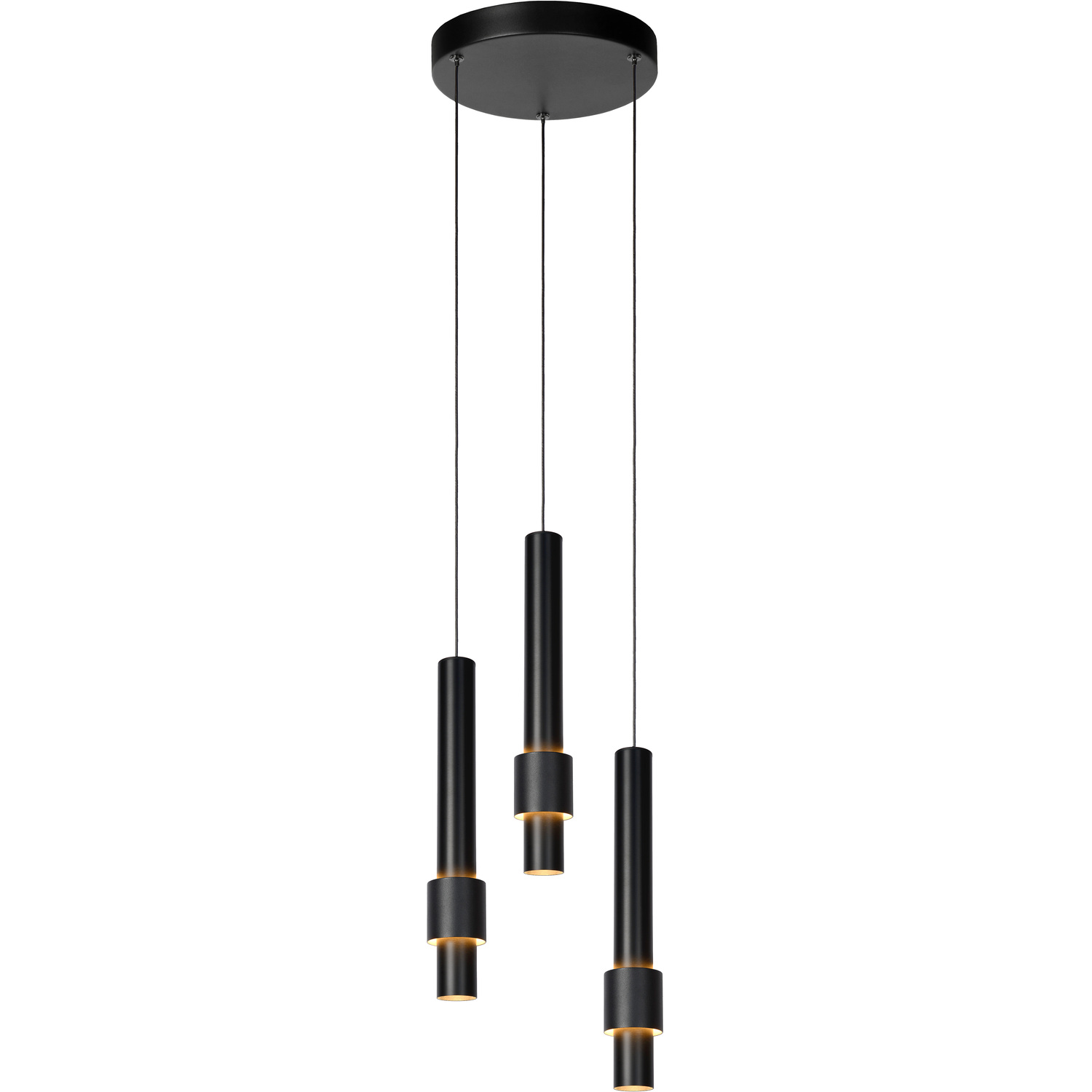 B&Q - Margary Modern Pendant Light 28CmLed Dim.3X4W 2700KBlack - Image 2