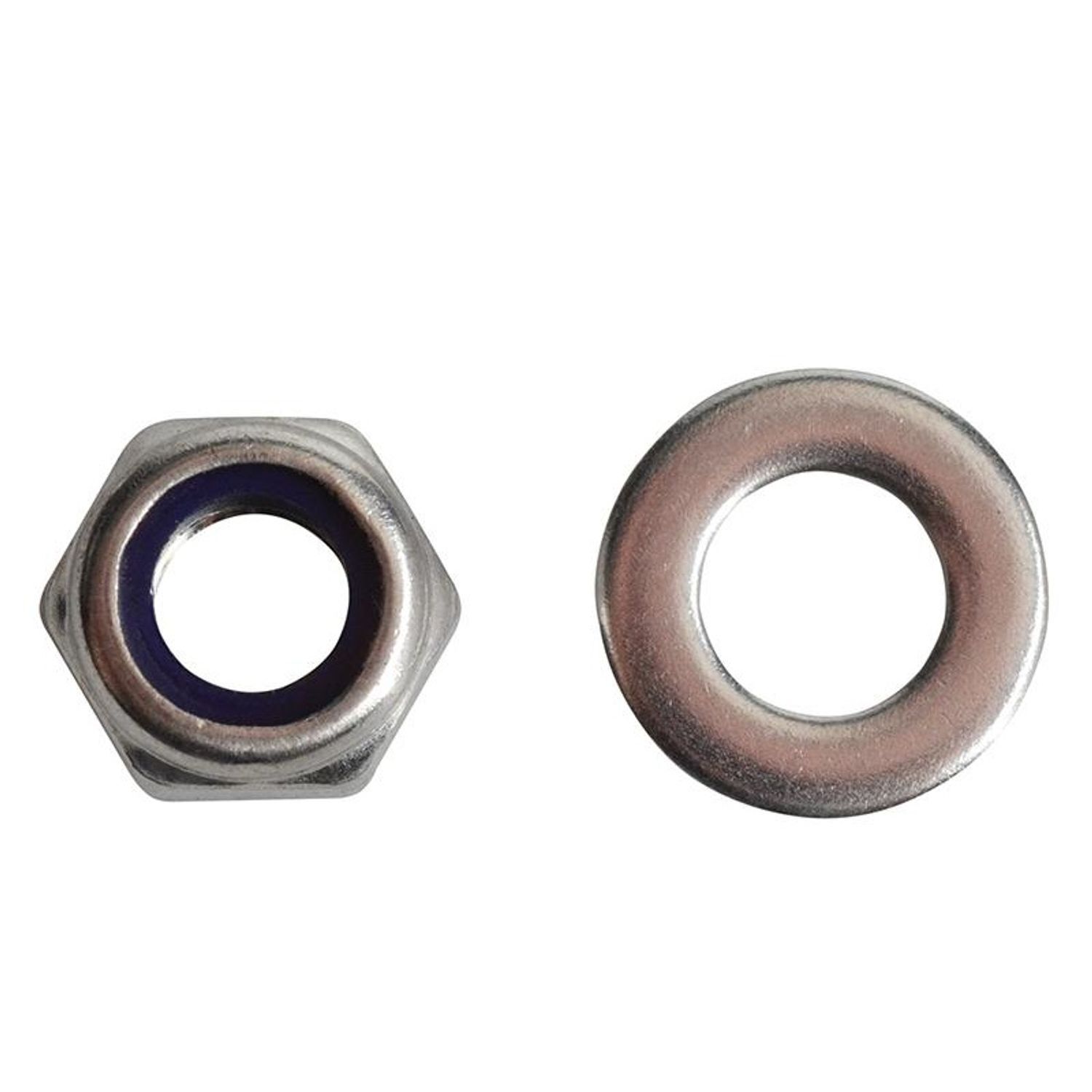 Forgefix Hexagonal Nuts With Nylon Inserts, S/S A - Multi Colour