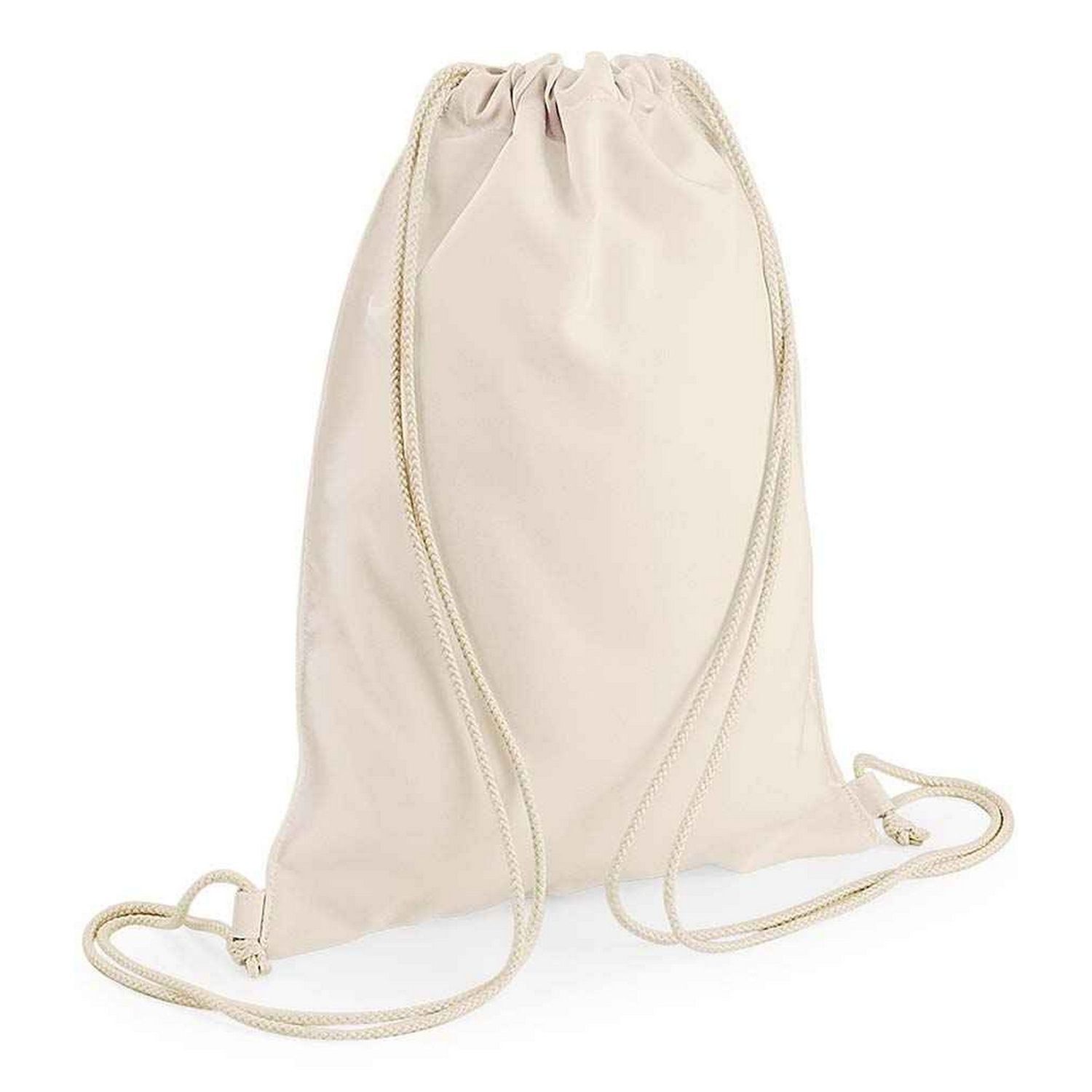 Bagbase (One Size, Natural) Sublimation Drawstring Bag - Image 2