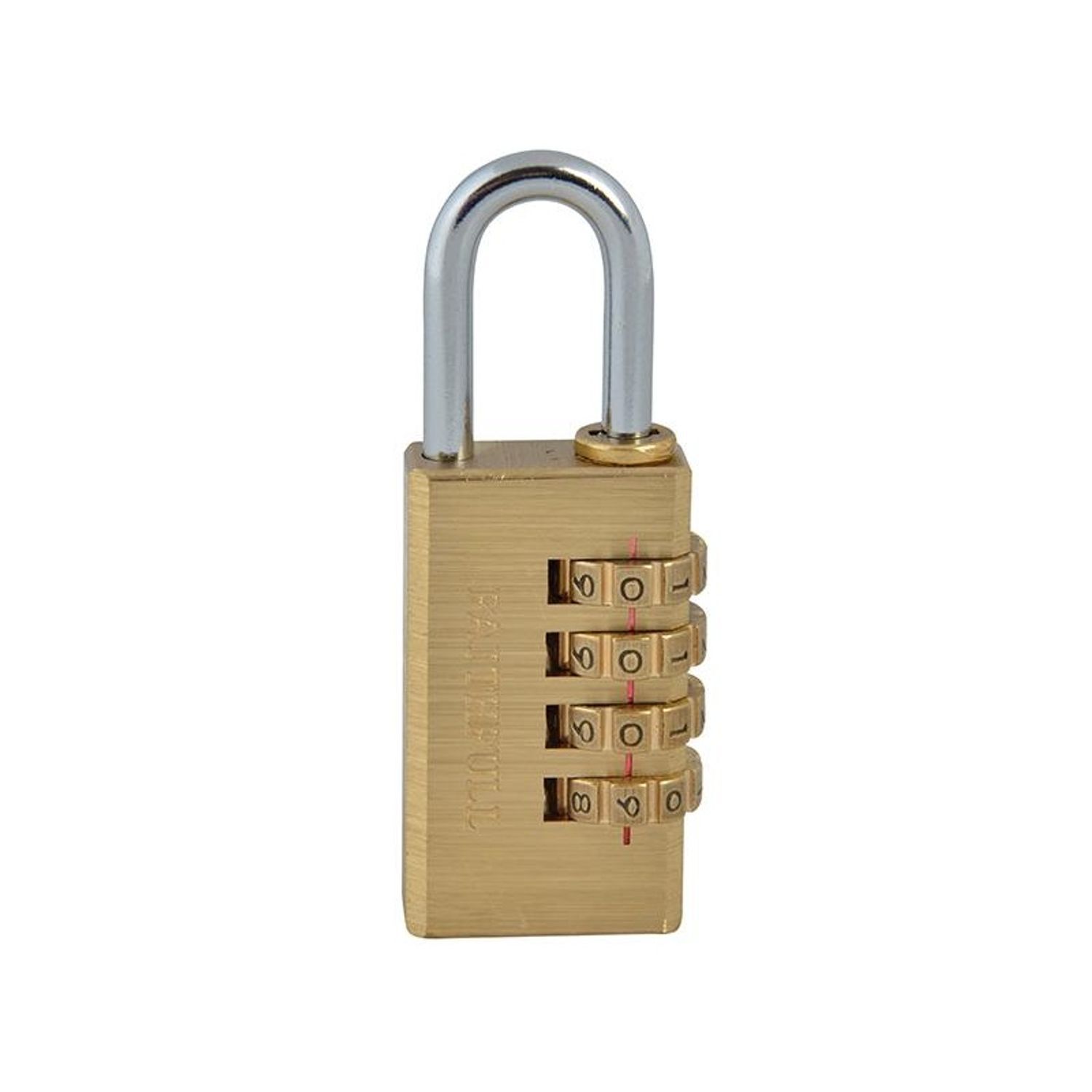 Faithfull Brass Combination Padlock B - Multi Colour