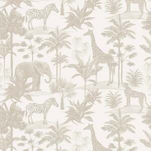 I Love Wallpaper Vintage Explorer Neutral Safari Wallpaper