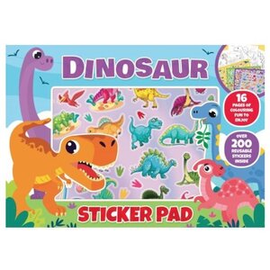 Dinosaur Sticker Pad Activity and Colouring Books