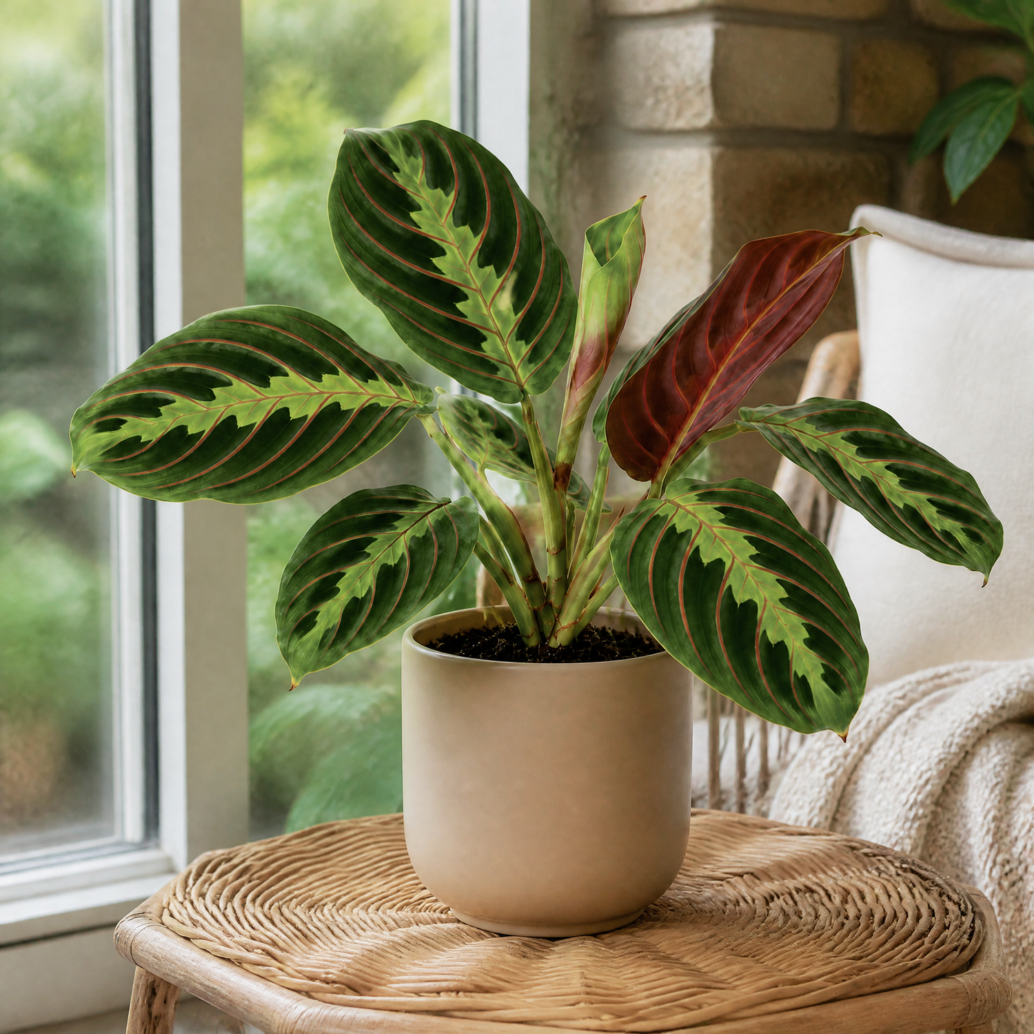 Plants By Post Maranta Leuconeura Prayer Plant F - Matt Pink