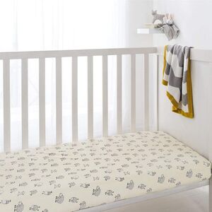 Soft & Breathable Nursery Sheep Crib Fitted Sheet