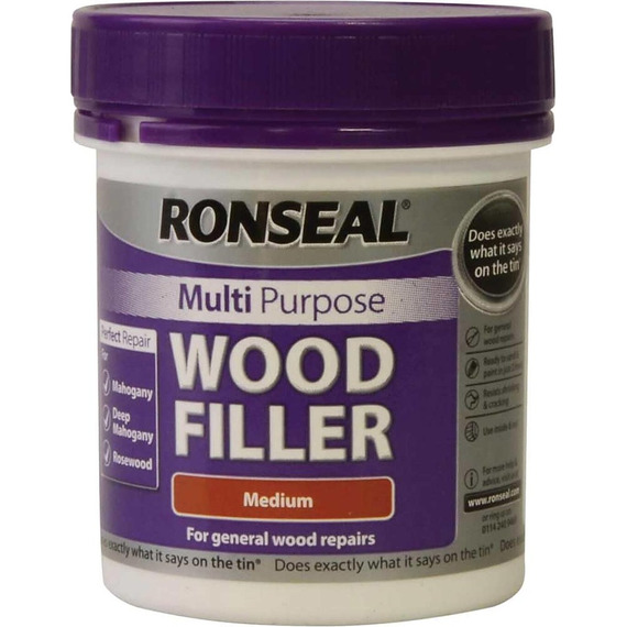 Ronseal Multi Purpose Wood Filler Tube Medium 250g.
