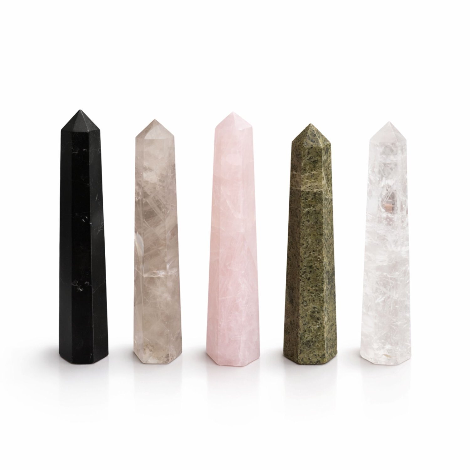  - Rose Quartz Six Face Obelisk Point 11Cm For Calm Meditation - Image 3