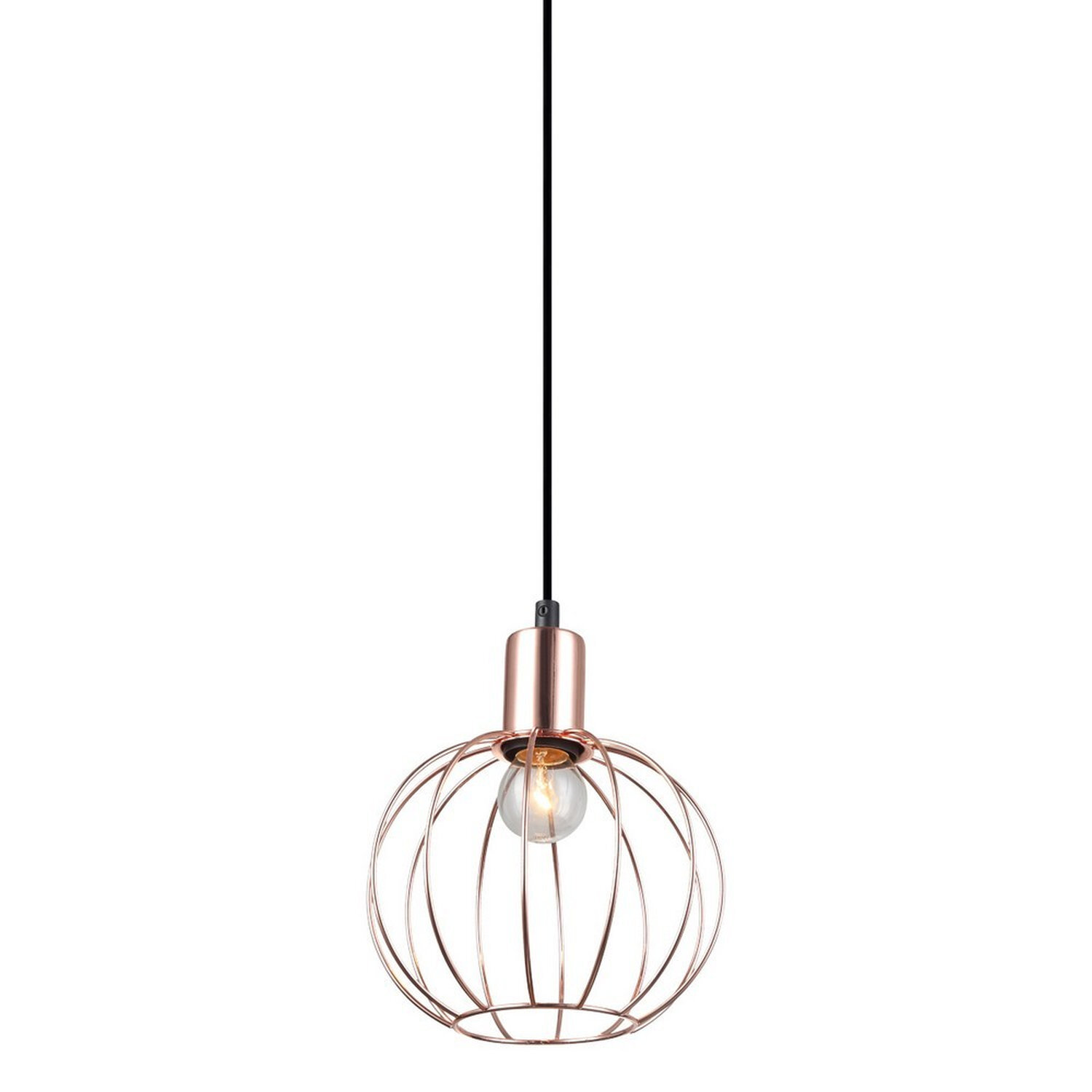 Italux Lighting Industrial Pendant Light Black M - Black
