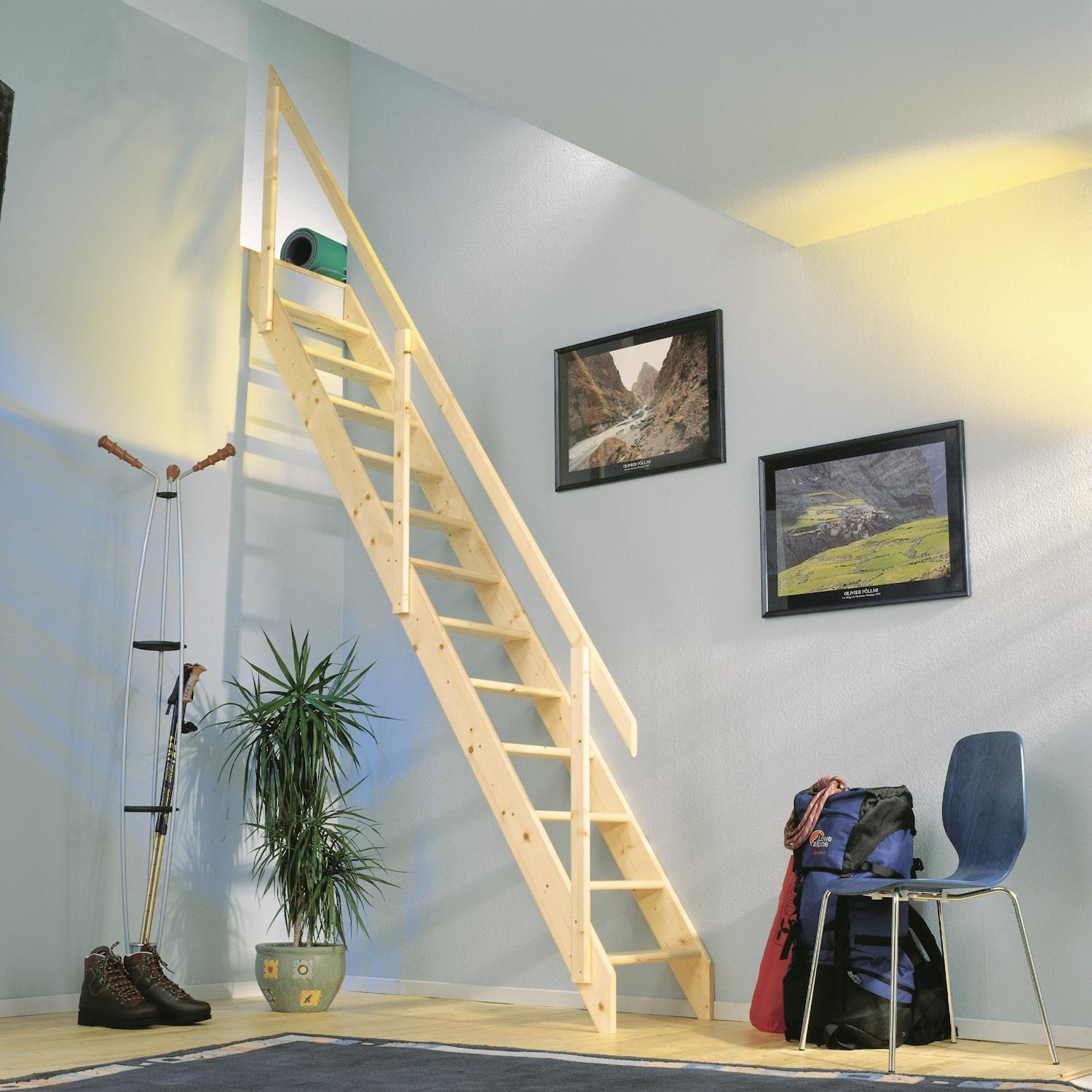 Bps Deluxe Space Saver Staircase - Brown / 26Kg - Image 2