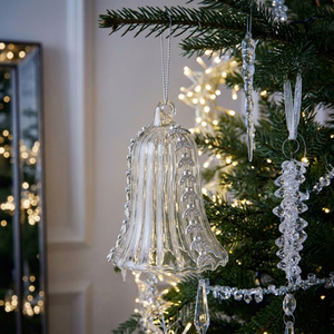 Embellished Glass Bell Decoration