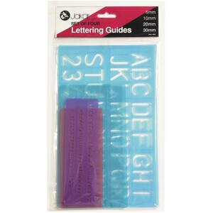 Lettering Stencil Set - 4 Pack