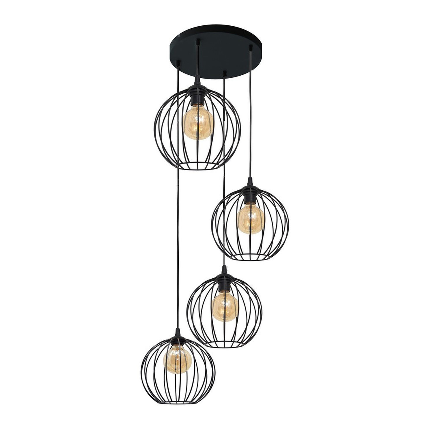 Helam Lighting Mercure Pendant Light Black