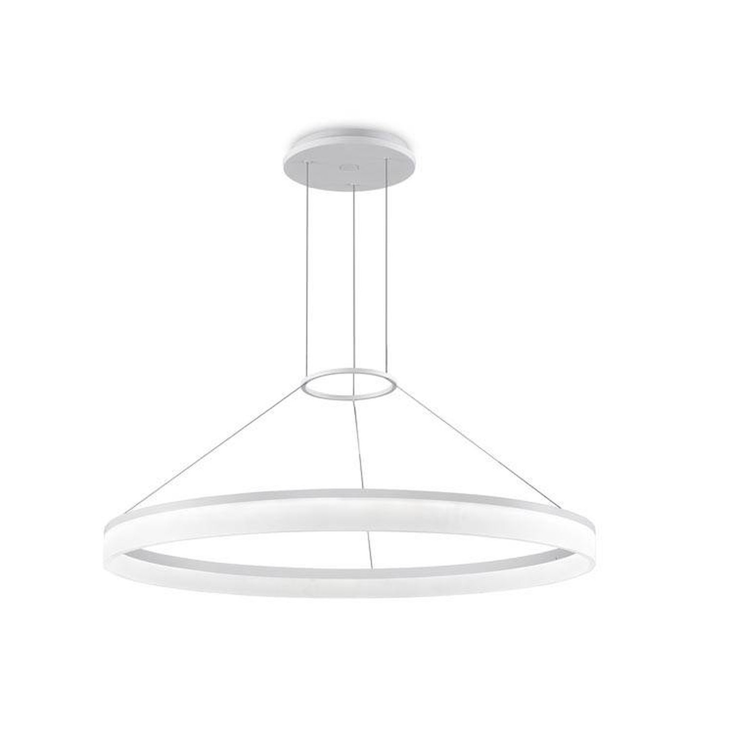 B&Q -  Luminosa Integrated Led 1 Light Large Ceiling Pendant WhiteSpecial Offer - Image 4