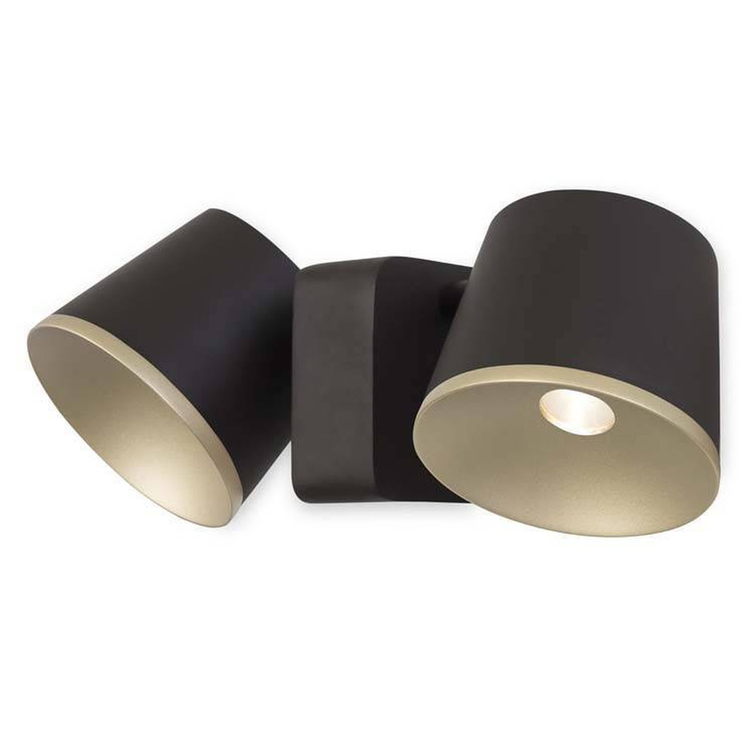 B&Q -  Luminosa Drone Led 2 Light Indoor Dome Wall / Ceiling Light BrownGold - Image 4