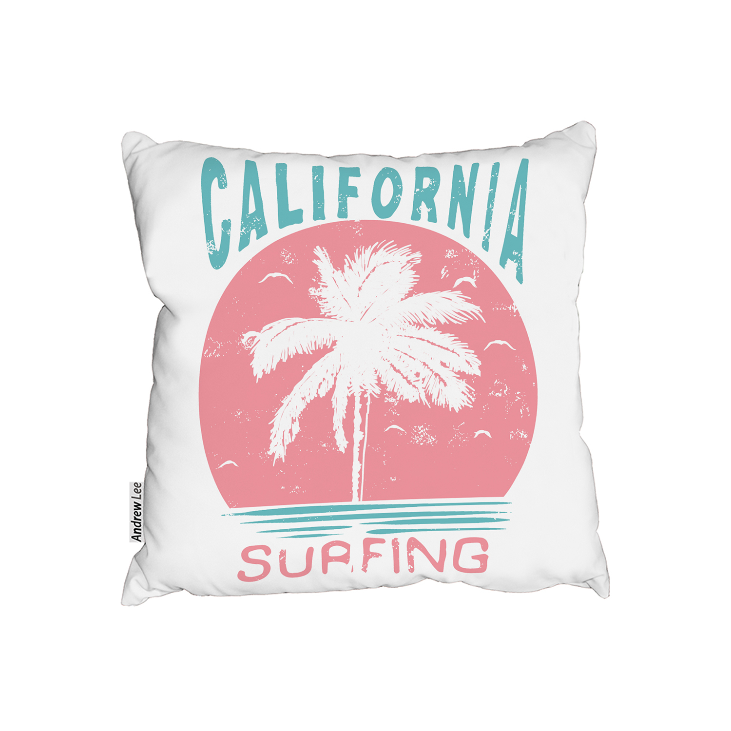 California Surfing Cushion - Pink / 60cm