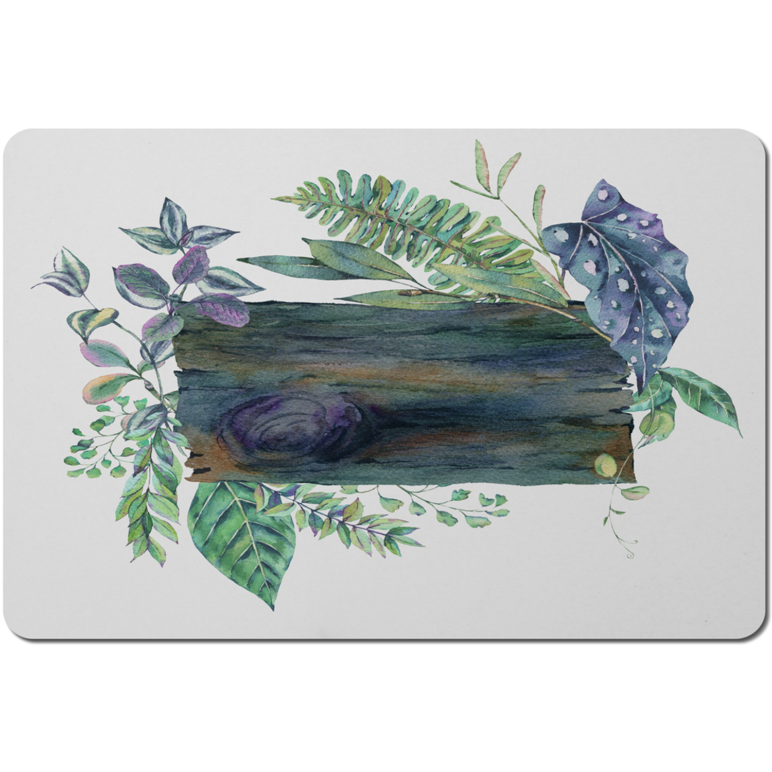 Green Leaves Board Placemat - Green