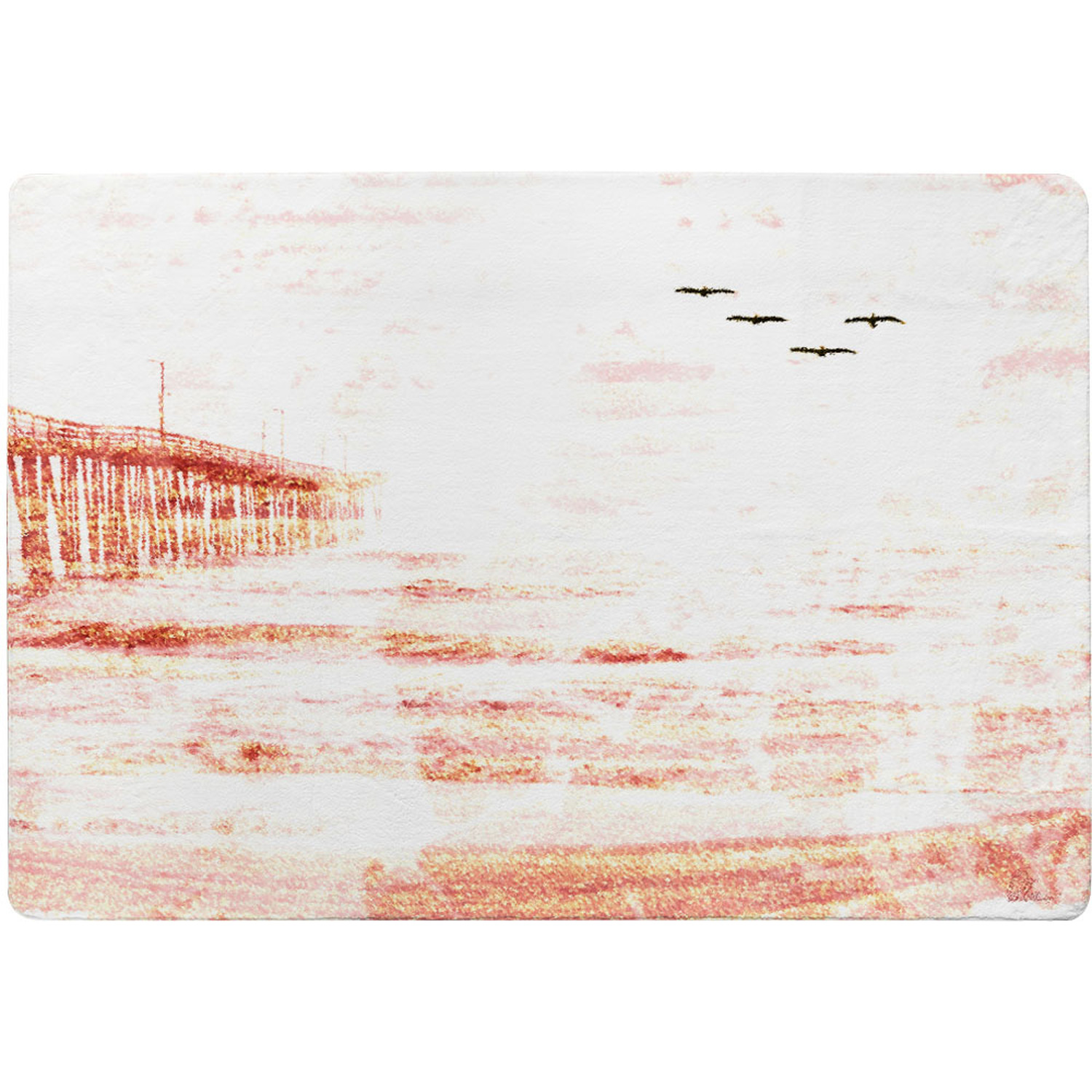 Pier Rug - Pink / 150cm