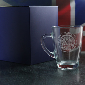 Kings Coronation Glass Coffee Cup