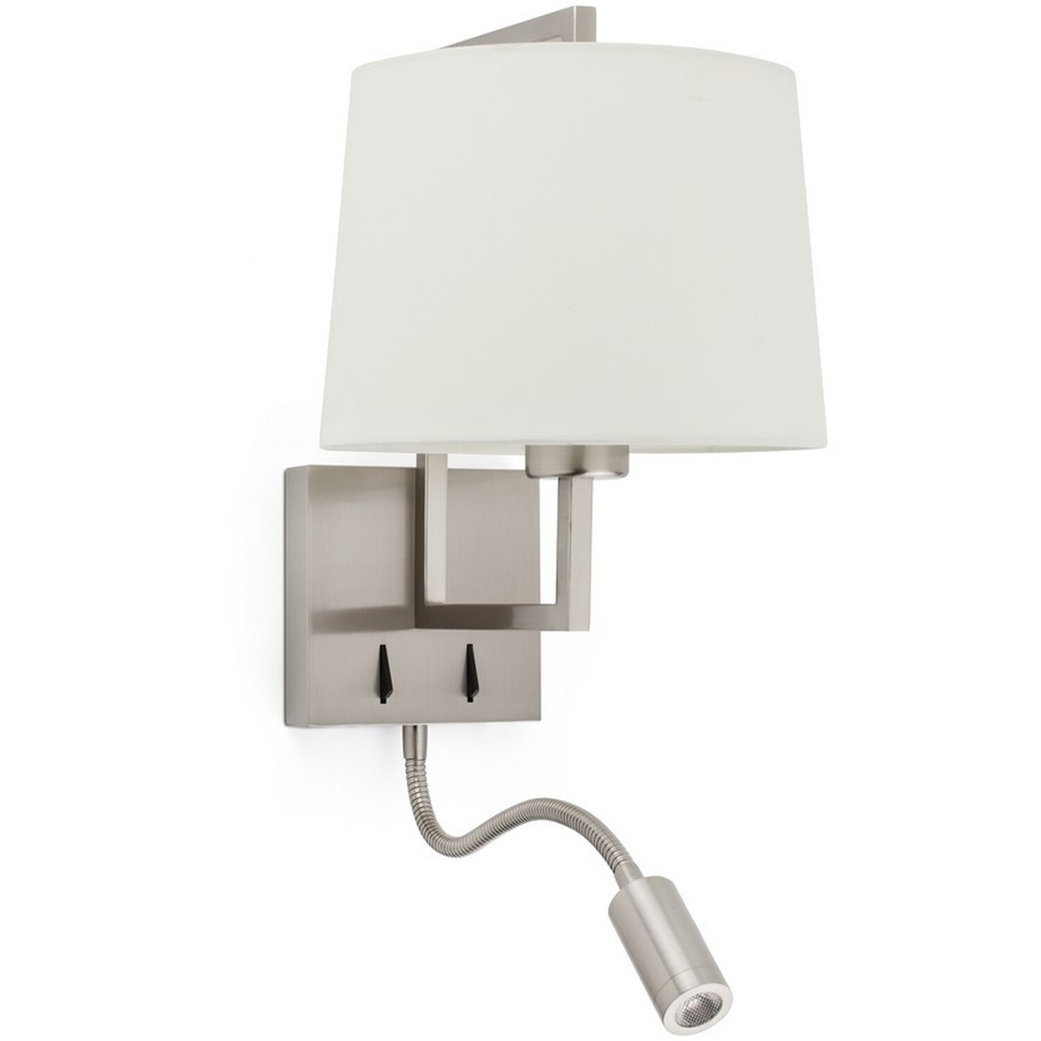 Frame Reading Light Wall Light Nickel E27 - Grey thumbnail