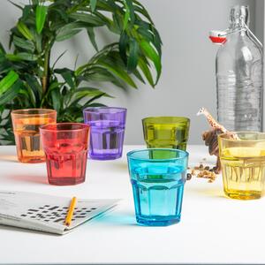 Coloured Water Glasses - 305ml - 6 Colours