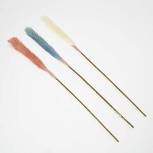 Homescapes Artificial Pampas Grass Set of 3 Multi-Coloured, 78 cm