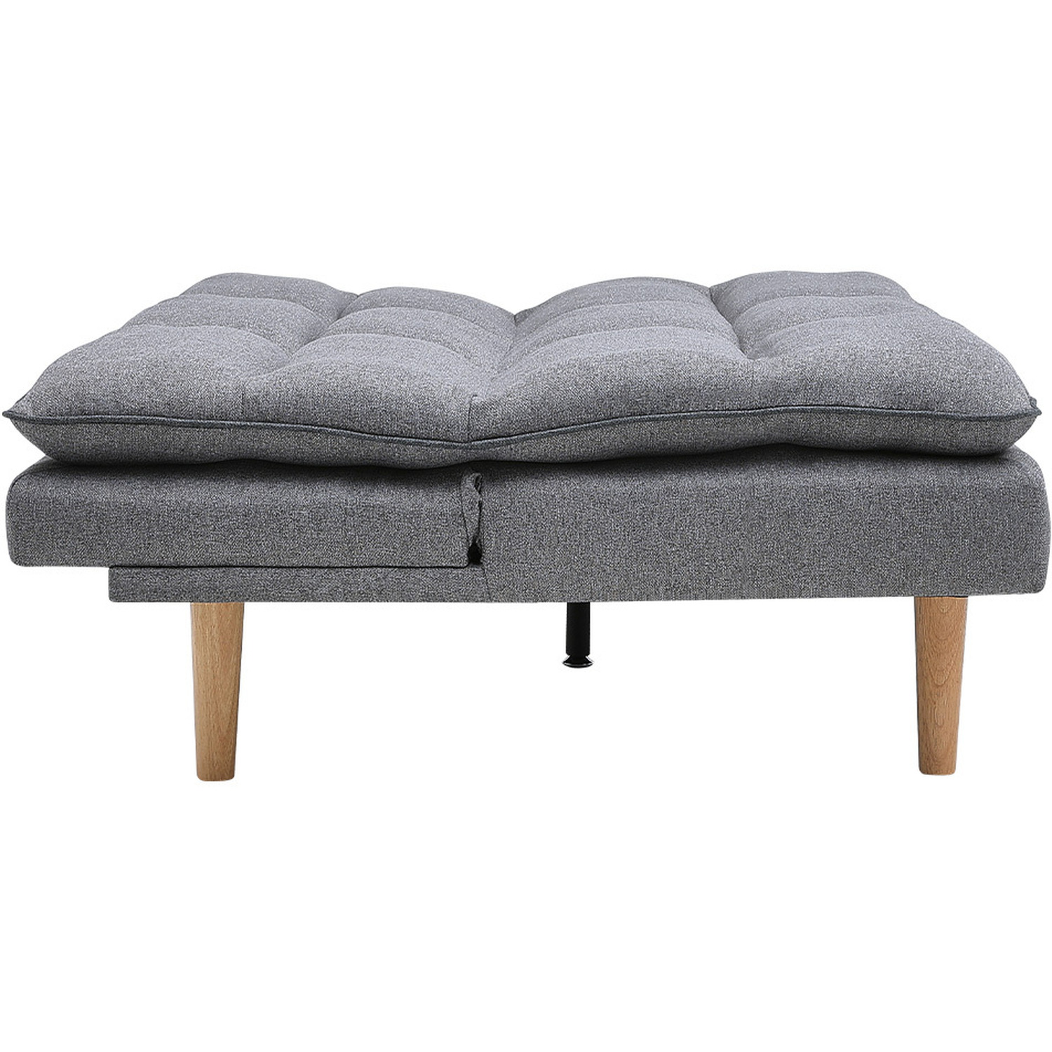 Push Back Sleeper Sofa Bed - Grey