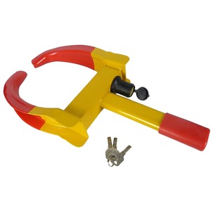 Clamp Key Lock Wheel Clamp Car Van Trailer Heavy Duty Anti Theft Security Device Keys Lock