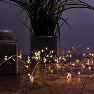 200 Warm White LED String Light with Programme Controller 20m