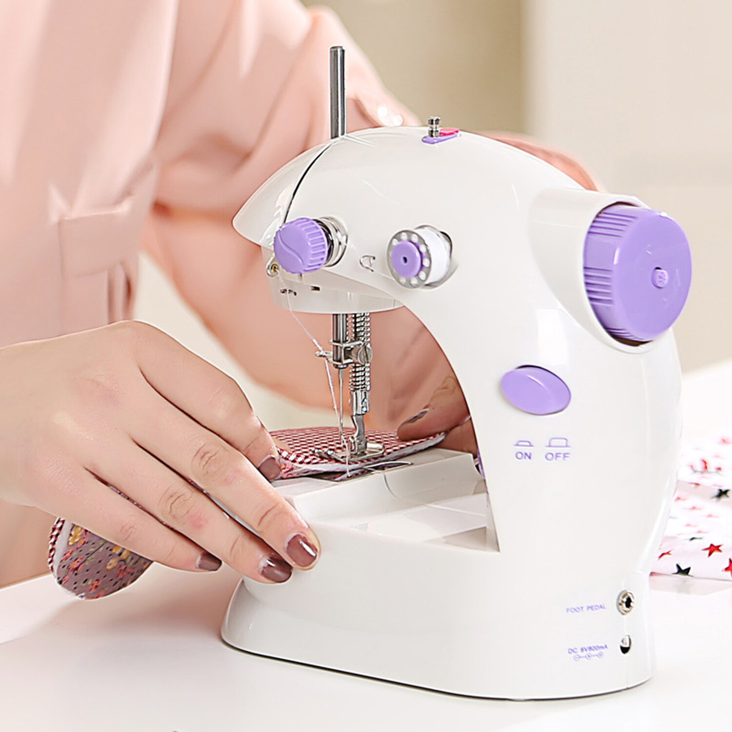 Handheld Stitch Machine SmartMini Portable Handheld Stitch Sewing Machine Versatile Stitching ...