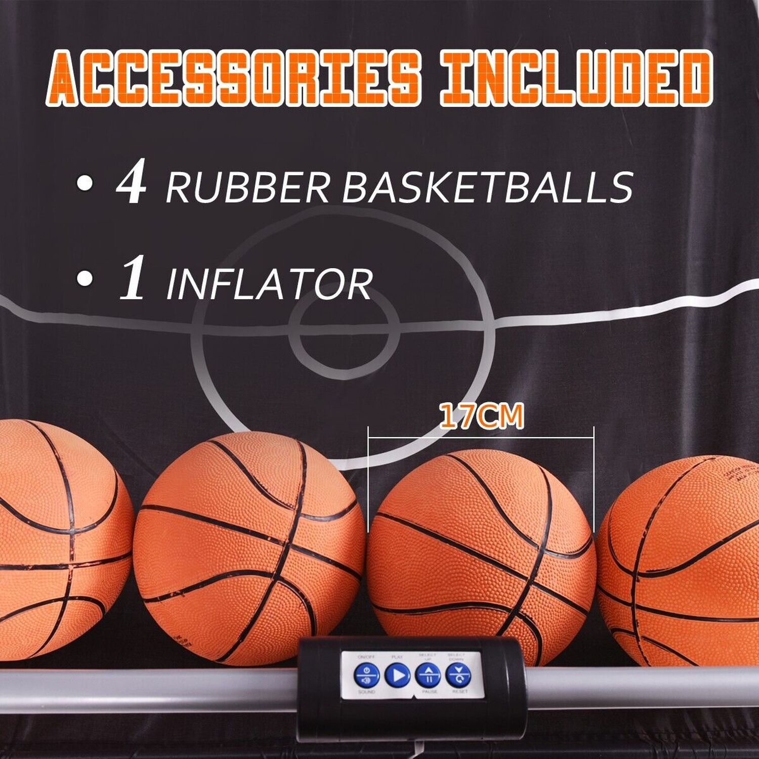 Foldable Double Shot Basketball Arcade Game