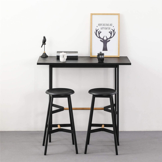 Home Source Harvey Bar Table and Stools Dining Set