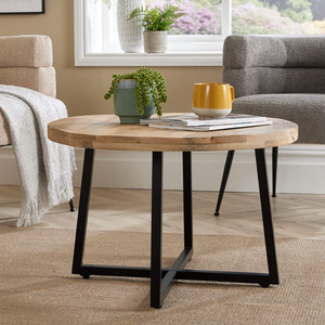 Natural Home Source Modesto Mango Wood Round Coffee Table shot 6078159