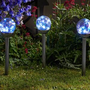 Set of 4 Solar Powered Firefly Opal Stake Lights